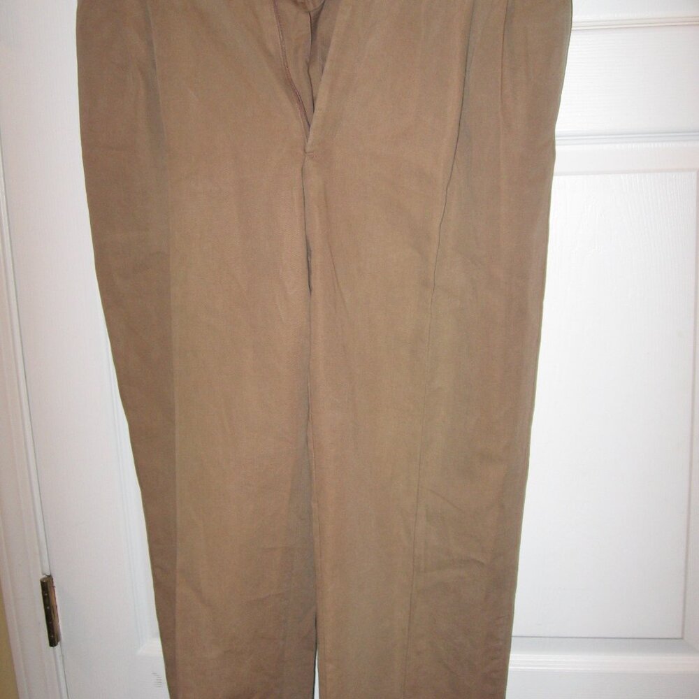 Napoleon Khyber Khaki Wool Dress Pants Men's 38 x 32
